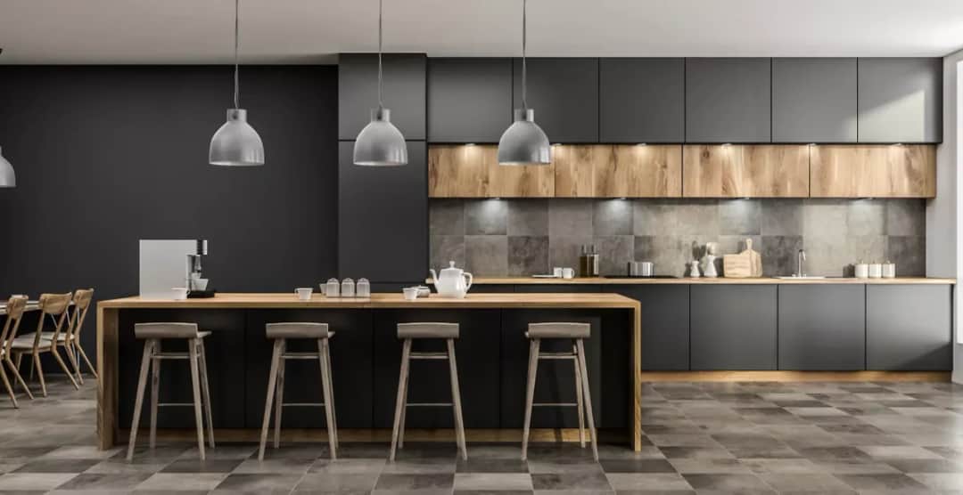 Salon z kuchnią: płytki czy panele - co wybrać, aby nie żałować?